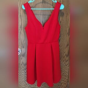 Forever 21 Red Fit and Flare Dress